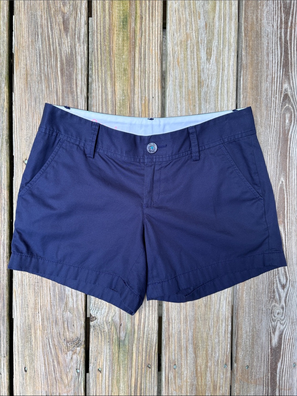 LILLY PULITZER | Navy Callahan Classic‎ Nautical Preppy Summer Shorts | Size 6